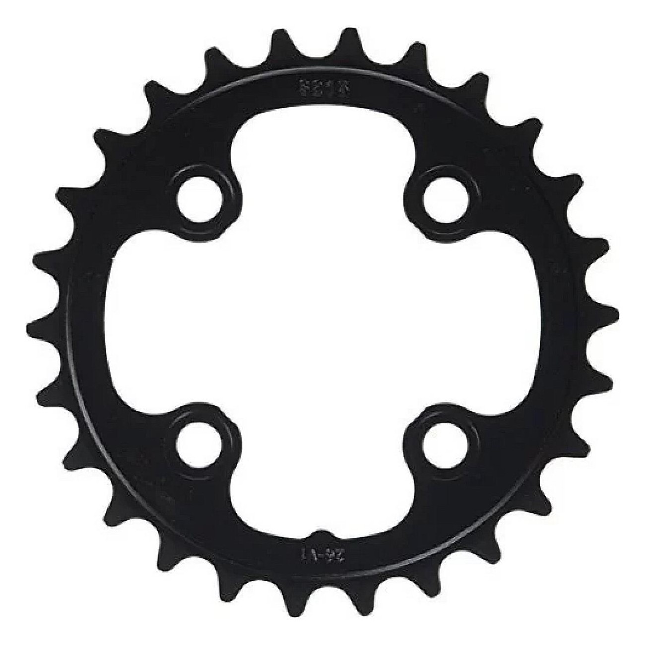 Truvativ MTB Kettenblatt 26T aus mattschwarzem Aluminium, BCD 64mm für 9/10 Gänge - 1