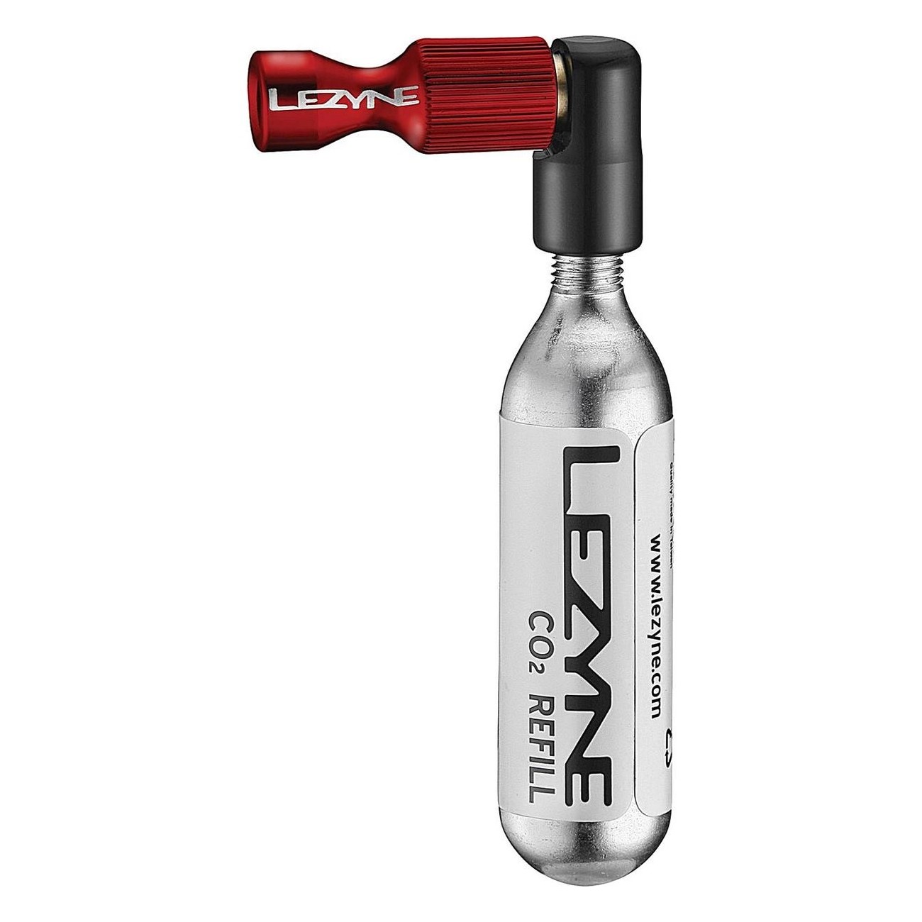 Lezyne CO2 Trigger Drive Pump Red with 16g Cartridge - Easy Controlled Inflation - 1