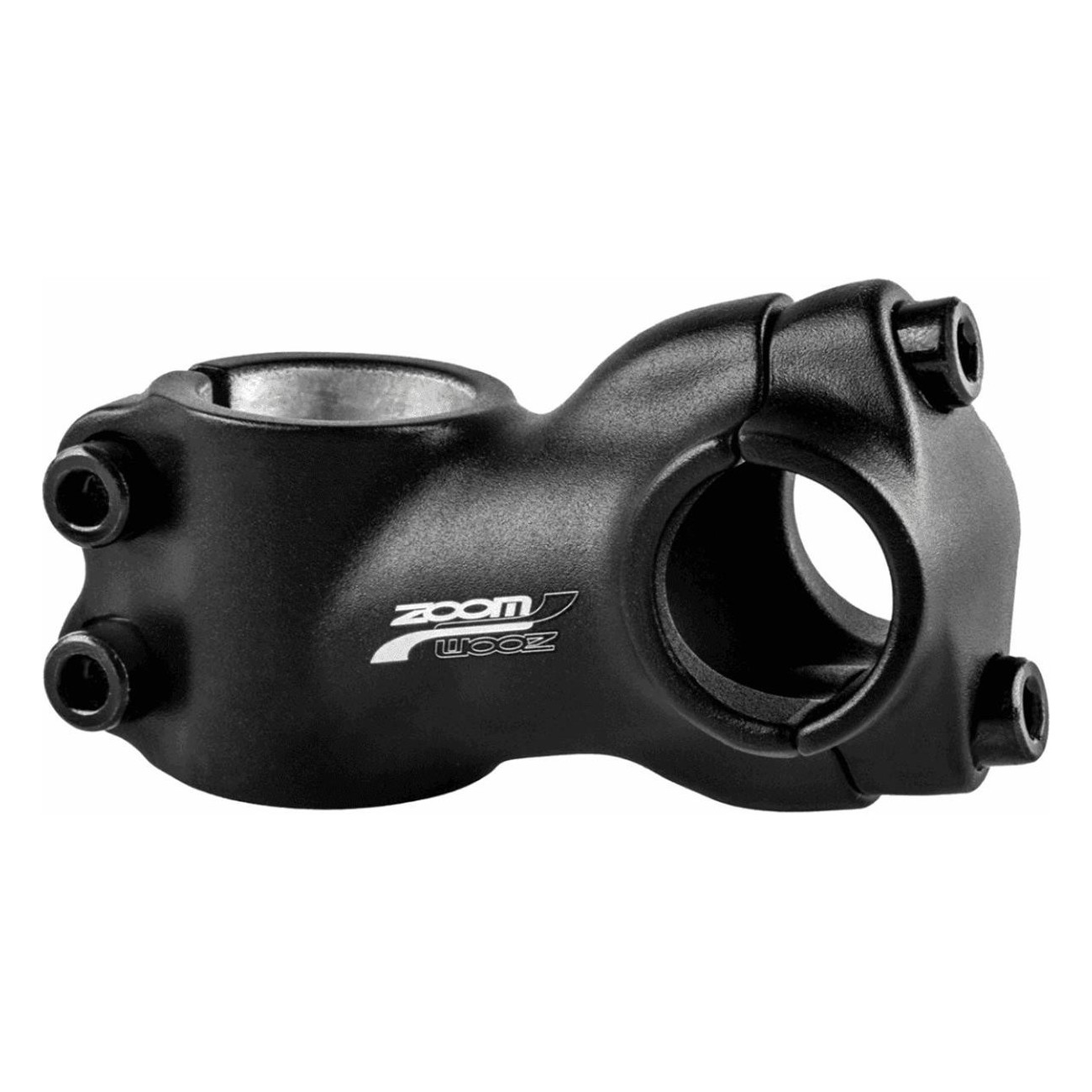 ZOOM Aluminum Handlebar Stem Black 60mm 15° for 25.4mm Bars - 1