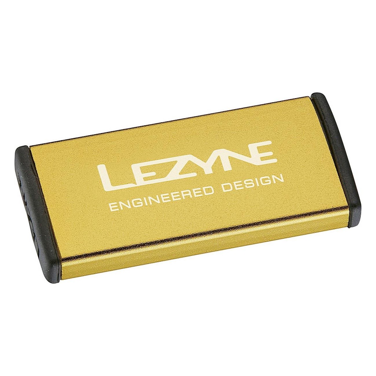 Lezyne Metall Reparaturset mit Legierung Box, 6 Patches, 1 Reifen Schutz, 1 Stahl Kratzer, Gold - 1