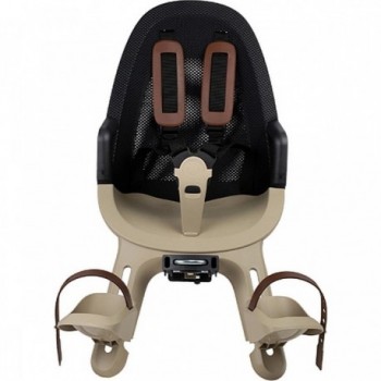 Qibbel Air Front Kindersitz - Leicht und Sicher, Schwarz Cappuccino, bis 15 kg - 1