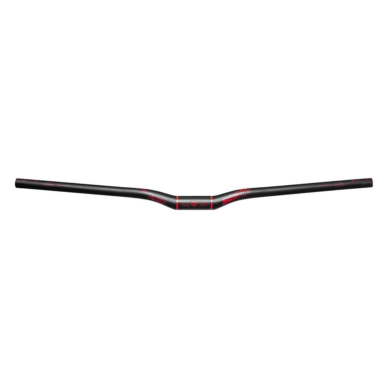 Guidon en carbone Reverse Seismic 810 - Noir Mat/Rouge, Ø31.8mm, Rise 25mm - 1