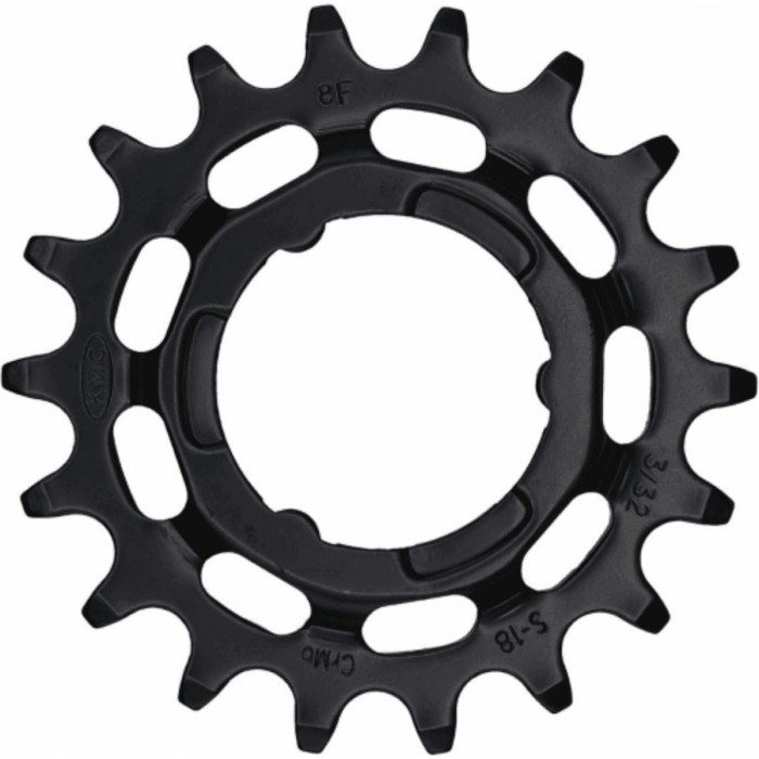 Shimano 18D 1V Kettenblatt aus verchromtem Stahl für E-Bike - Hohe Effizienz - 1