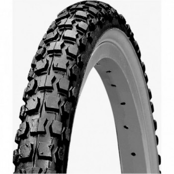 Black MTB Tire 12x1/2x1.75, 22 TPI Hard for Mountain Bike - 1