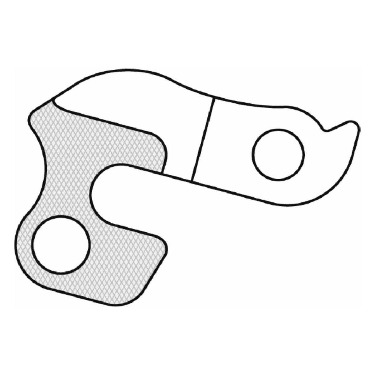 Aluminum Derailleur Hanger GH-006 - Durable and Lightweight - 1