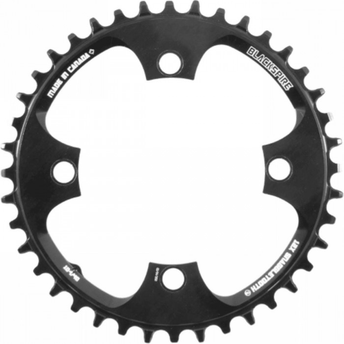 Corona MTB 38D Snaggletooth 104BCD in Alluminio Nero per 11/12 Velocità - Tecnologia Anticaduta - 1 - Corone e pignoni - 5055958