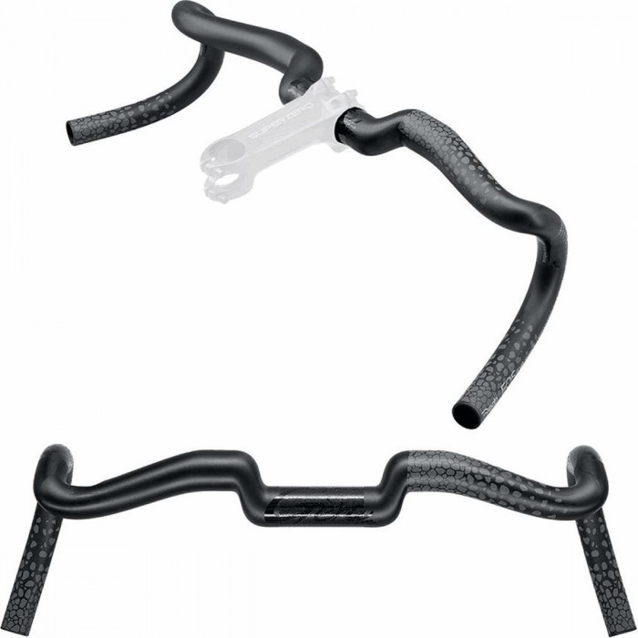 GERA Carbon Handlebar 31.7x480mm DCR Endurance by DEDA - Lightweight & Durable - 1