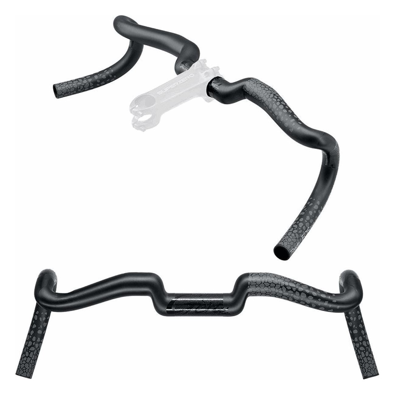 GERA Carbon Handlebar 31.7x480mm DCR Endurance by DEDA - Lightweight & Durable - 1