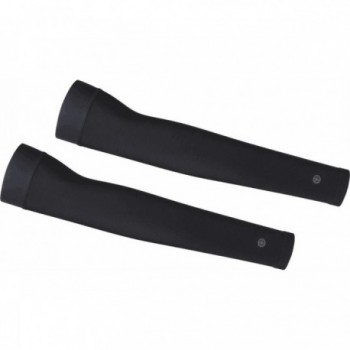 Black Microfiber Arm Sleeves - Size M, Comfort and Style for Any Activity - 1