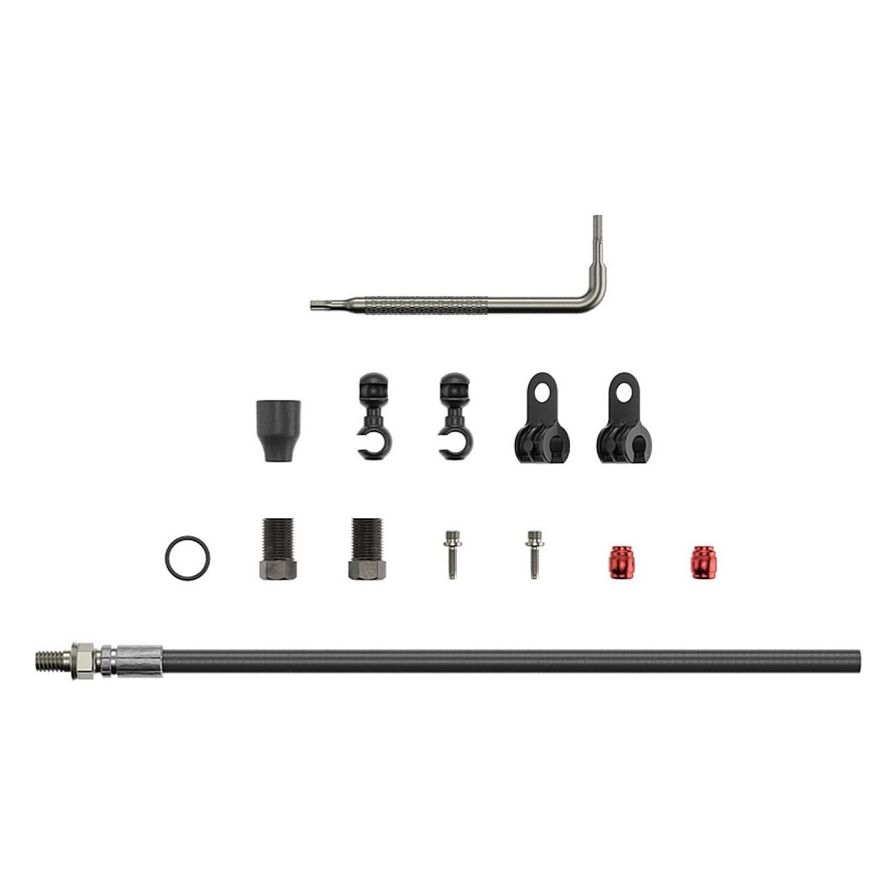 Kit de tuyau de frein hydraulique route compatible avec freins à disque SRAM et Avid, noir ou blanc - 1