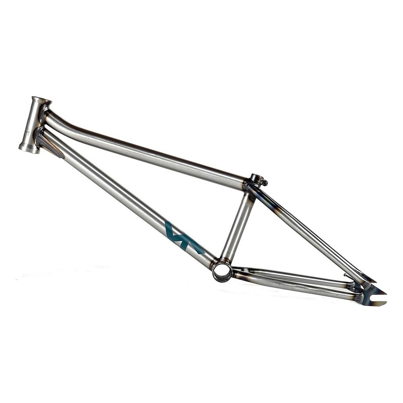 Heresy Ascend X Raw Frame 19' TT with Screw Bases - Compact Geometry in Chrome 4130 - 1