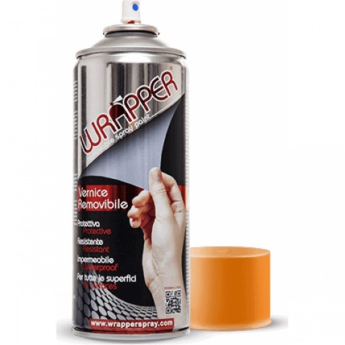 Fluorescent Orange Removable Spray Paint Wrapper 400ml - Protective Coating - 1