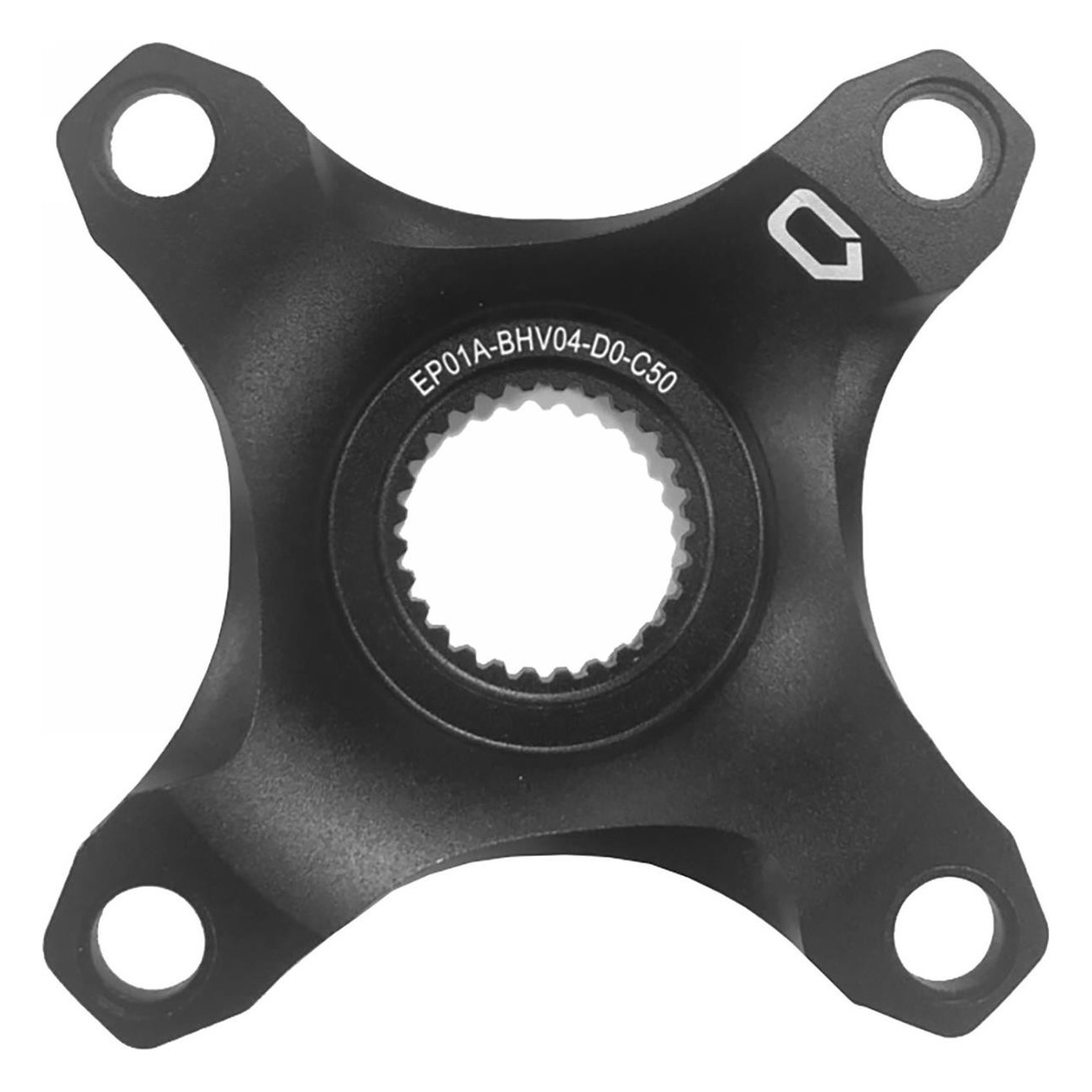 Spider PD-S-Gen4 de Aluminio Negro para E-Bike Bosch Gen4, Línea de Cadena 50mm - 1