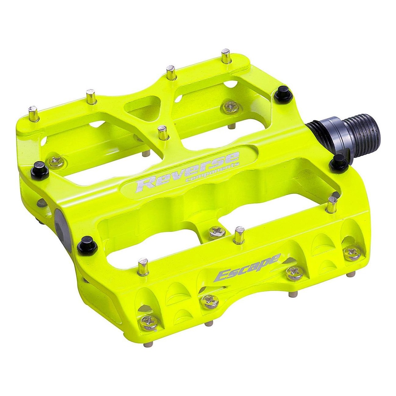 Neon Yellow Reverse Platform Pedal for MTB - Robust and Reliable - 1