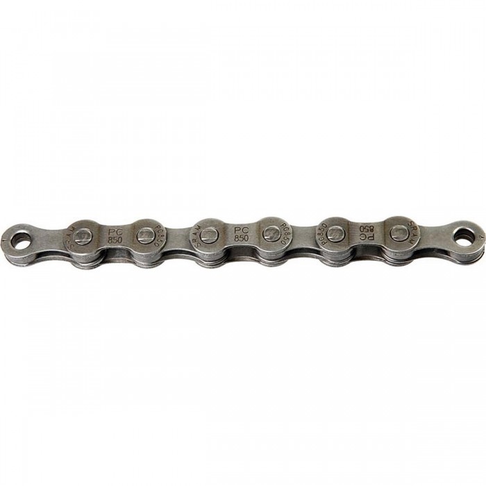 Cadena SRAM PowerChain II 8 Velocidades - 114 Eslabones, Plata, 25 Piezas - 1