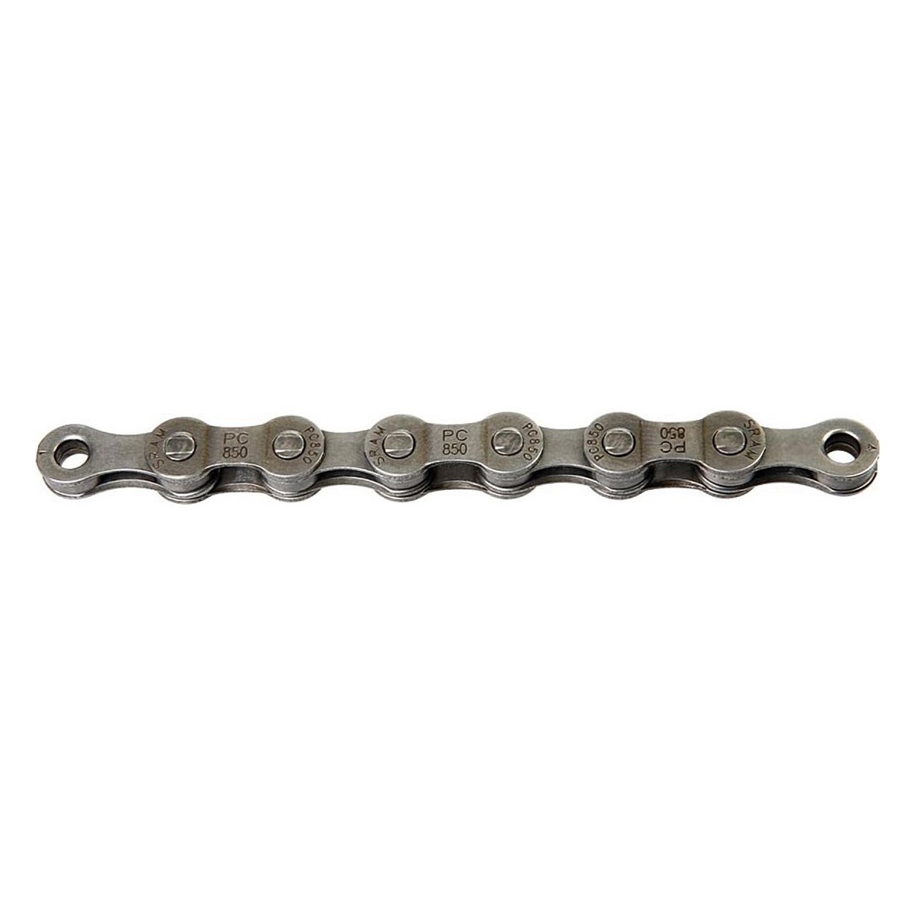 Cadena SRAM PowerChain II 8 Velocidades - 114 Eslabones, Plata, 25 Piezas - 1