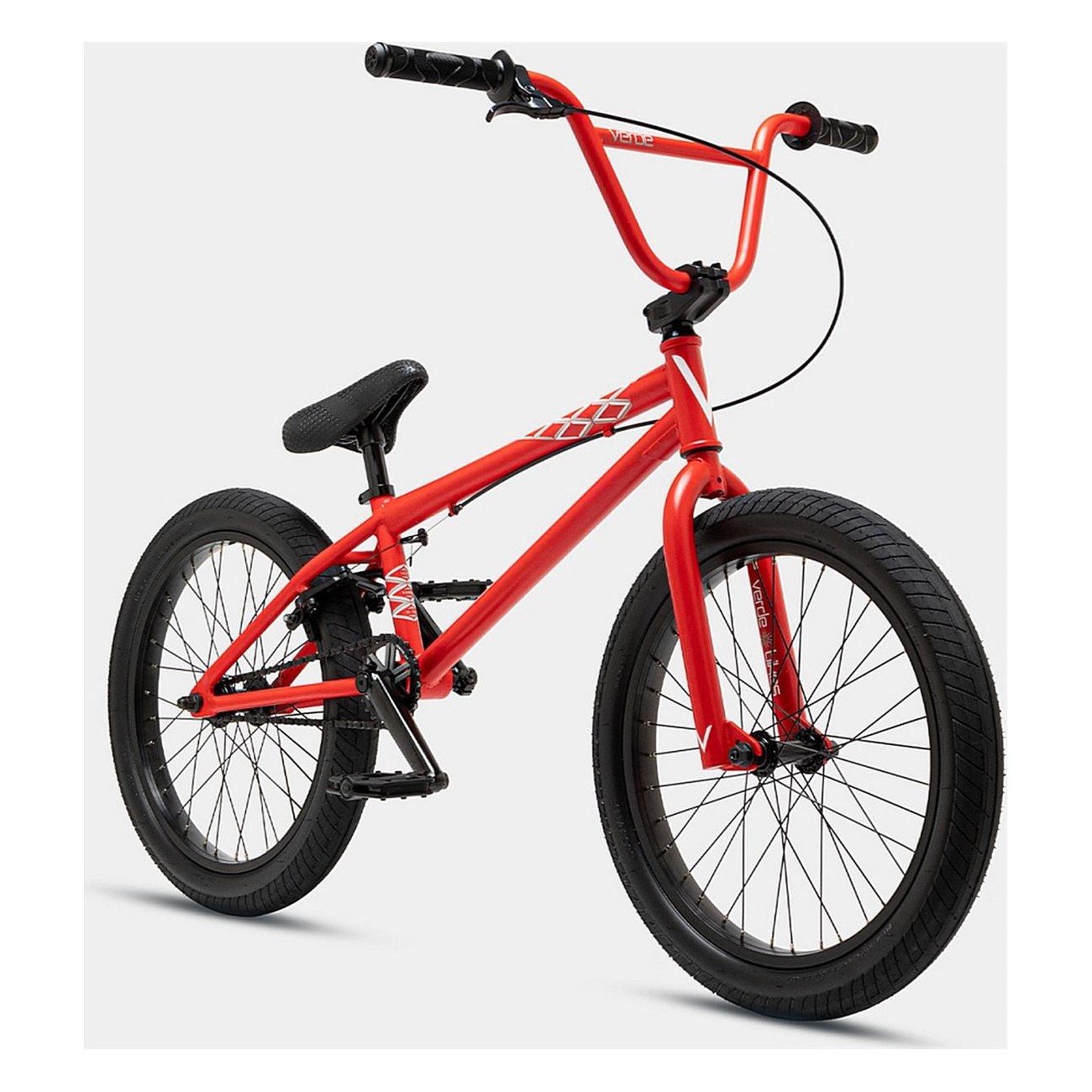 Bicicletta Verde AV 20' Rosso Opaco con Cerchio da 20 Pollici e Telaio in Acciaio Hi-ten - 1 - Bmx - 0876427062033