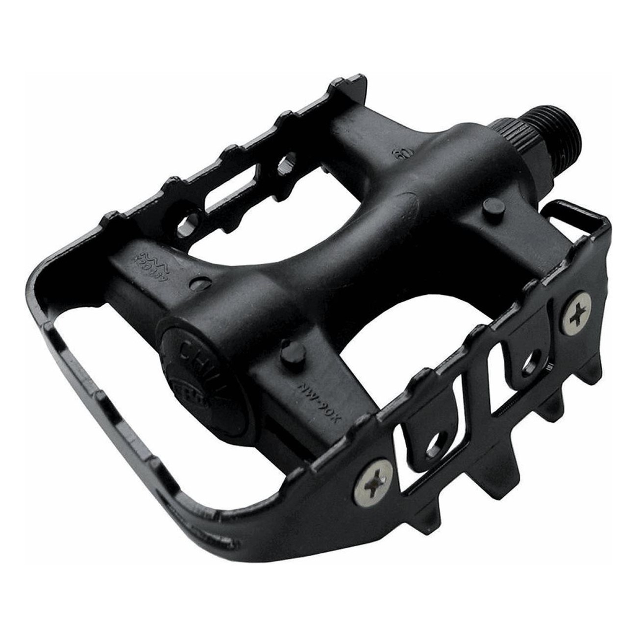 MTB Pedals in Black Nylon and Steel 106x70x25mm - Pack of 10 MVTEK - 1