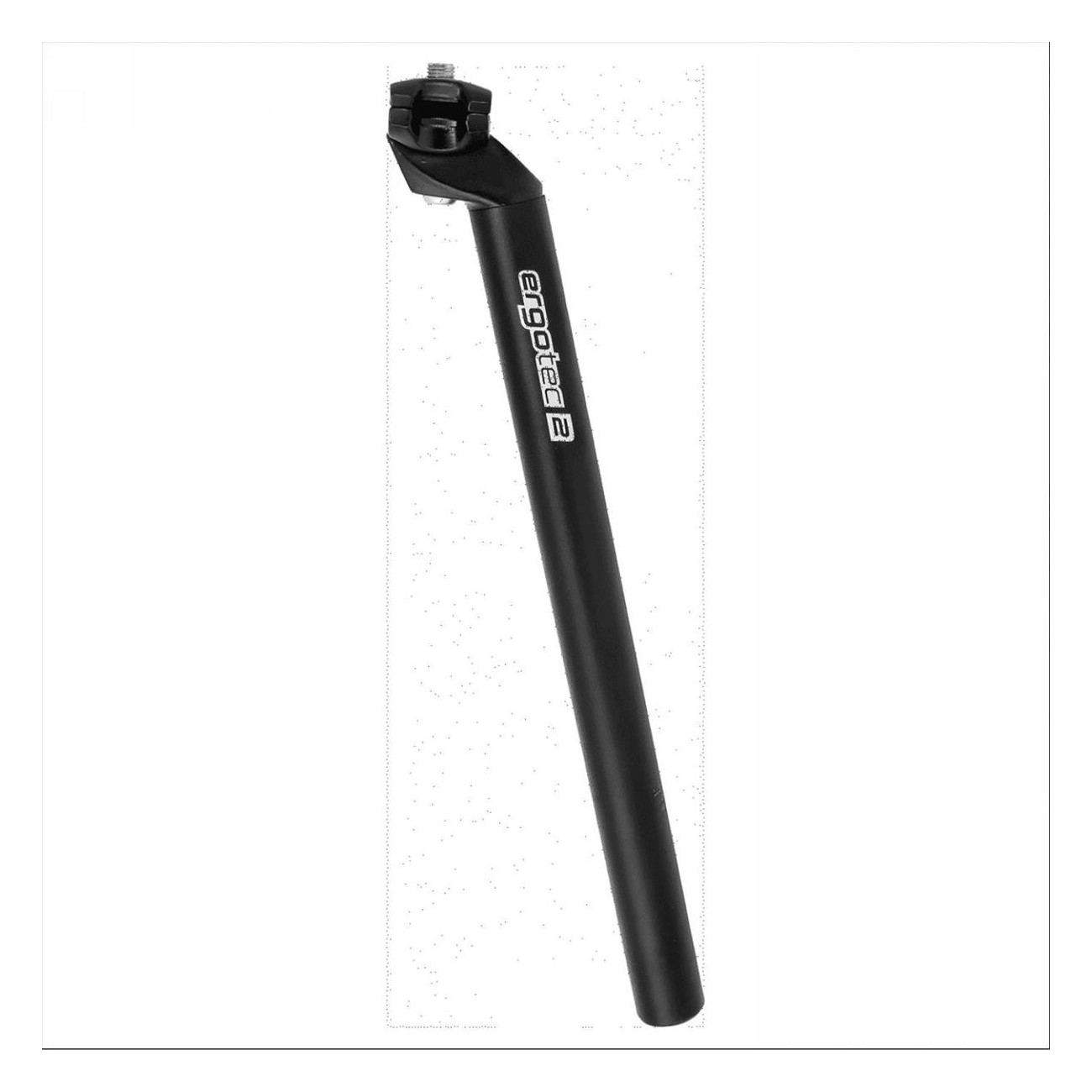 Ergotec MTB Aluminum Seatpost Black 31.6mm x 350mm - Lightweight & Durable - 1