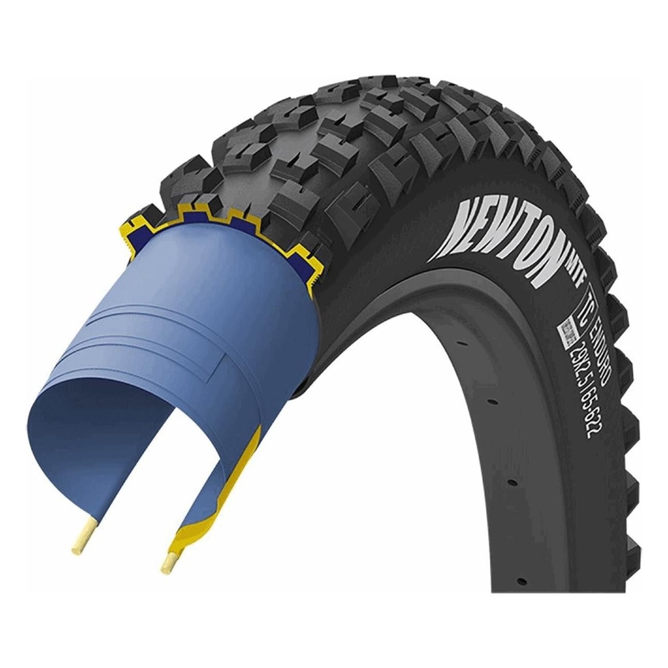 Neumático Goodyear Newton MTF 29x2,5 Tubeless Enduro Trasero Negro - 1