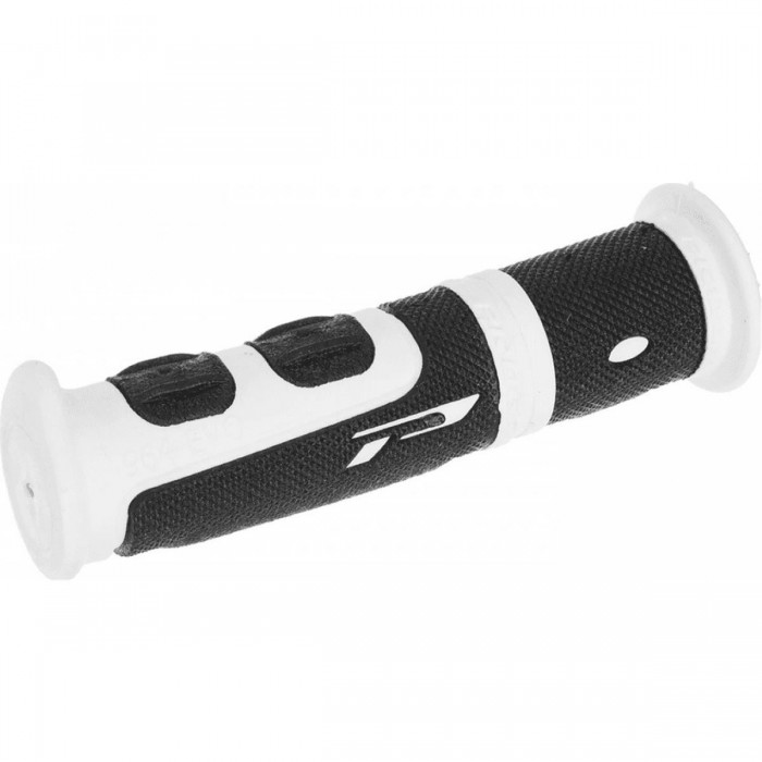 Puños MTB Progrip Evo de Goma Blanco/Negro para Adultos - Comodidad y Control - 1