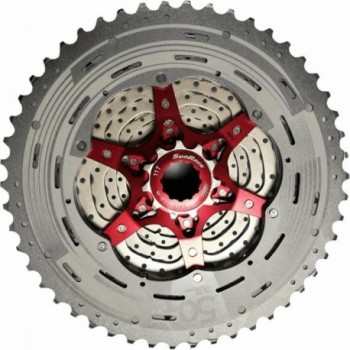 Cassetta MTB 11V 11/51 Denti in Alluminio Argento SUNRACE Compatibile Shimano 529g - 1 - Cassette - 4711264330210