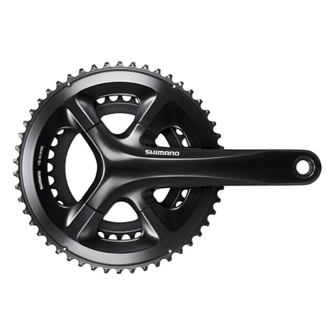 FC-RS510 Crankset for Road Bike 11v - 50x34D, 172.5mm, Black, Aluminum - 1