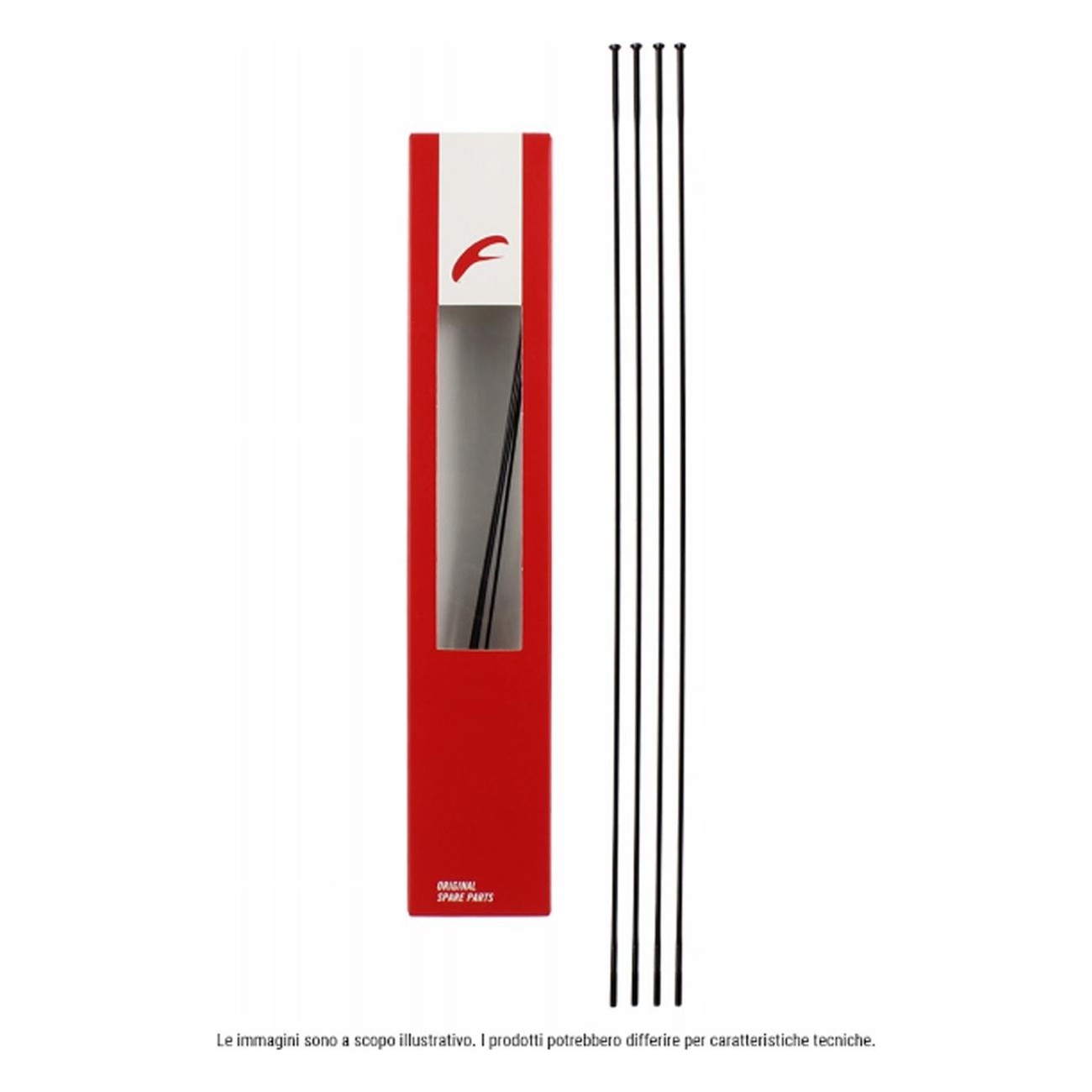 Kit Raggi Posteriori SX per Bicicletta Rapid Red 3 27.5' (4 Pezzi) - Codice RR327-019 - 1 - Raggi - 8057017988373