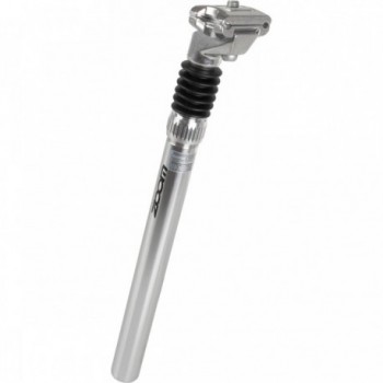 Silver Aluminum Zoom Seatpost 350x25.4 mm with Scale and Adjustable Spring - 1