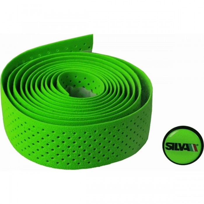 Green Polyurethane Handlebar Tape Silva Forello for Adults - Comfort & Style - 1