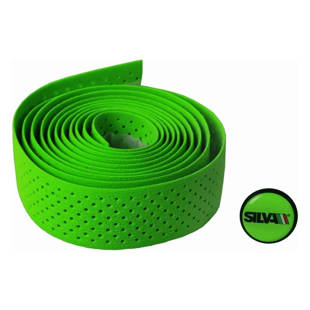 Green Polyurethane Handlebar Tape Silva Forello for Adults - Comfort & Style - 1