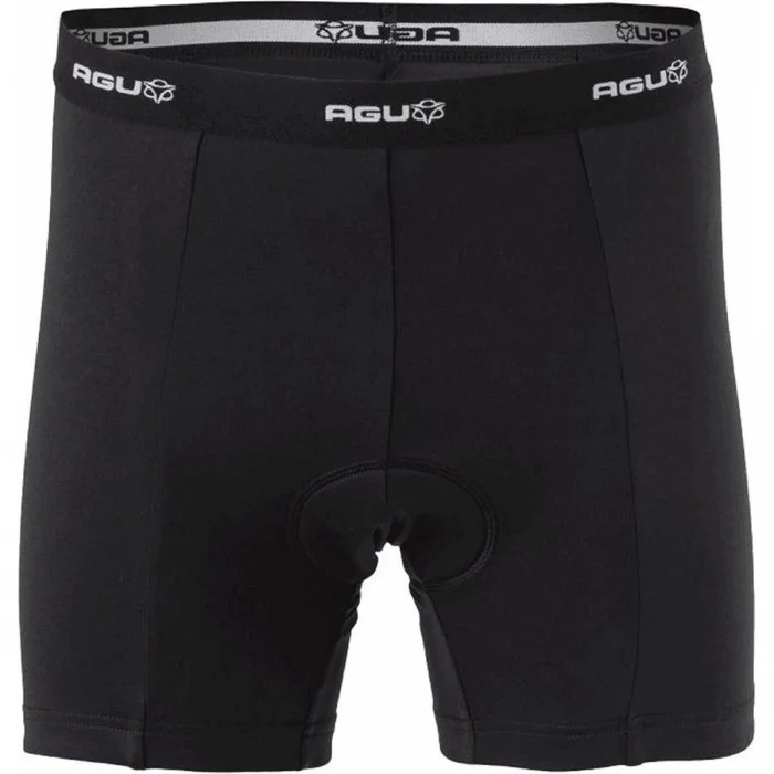 Sportliche Herren Untershorts Schwarz mit Atmungsaktivem Polster AGU - Größe M - 1