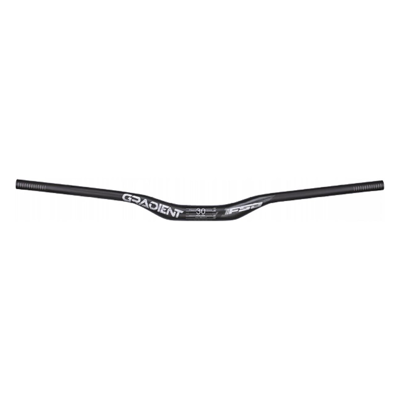 MTB Gradient Riser Handlebar Carbon 800mm, Ø35mm, 30mm Rise, Black - 1