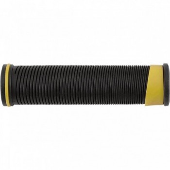 Manopole MTB 128mm in Gomma Morbida Nero/Giallo - Modello MVT EK - 1 - Manopole - 8005586213105