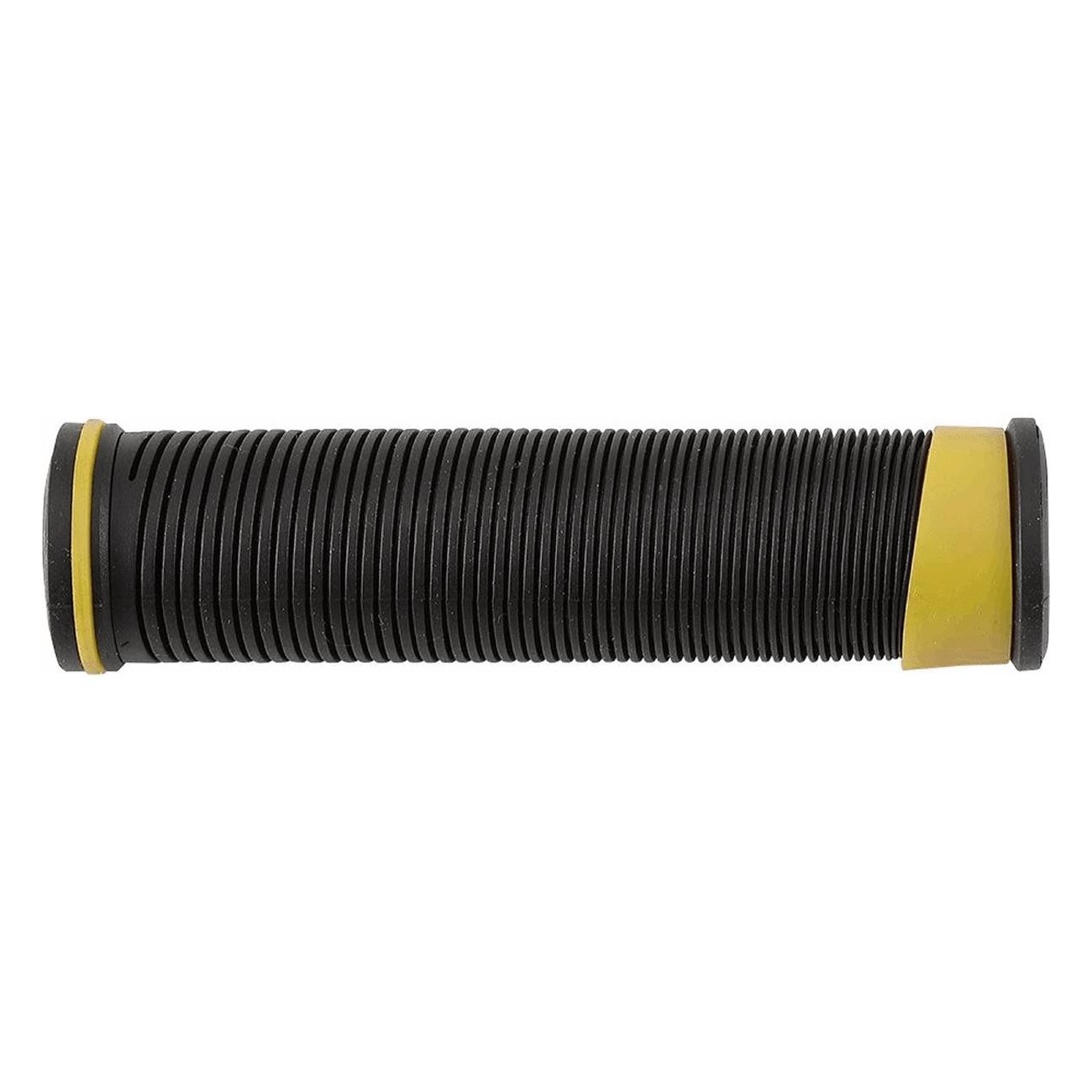 Manopole MTB 128mm in Gomma Morbida Nero/Giallo - Modello MVT EK - 1 - Manopole - 8005586213105