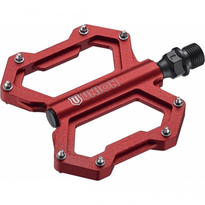 Red Aluminum SP1210 MTB Freeride Flat Pedals - Performance & Durability - 1