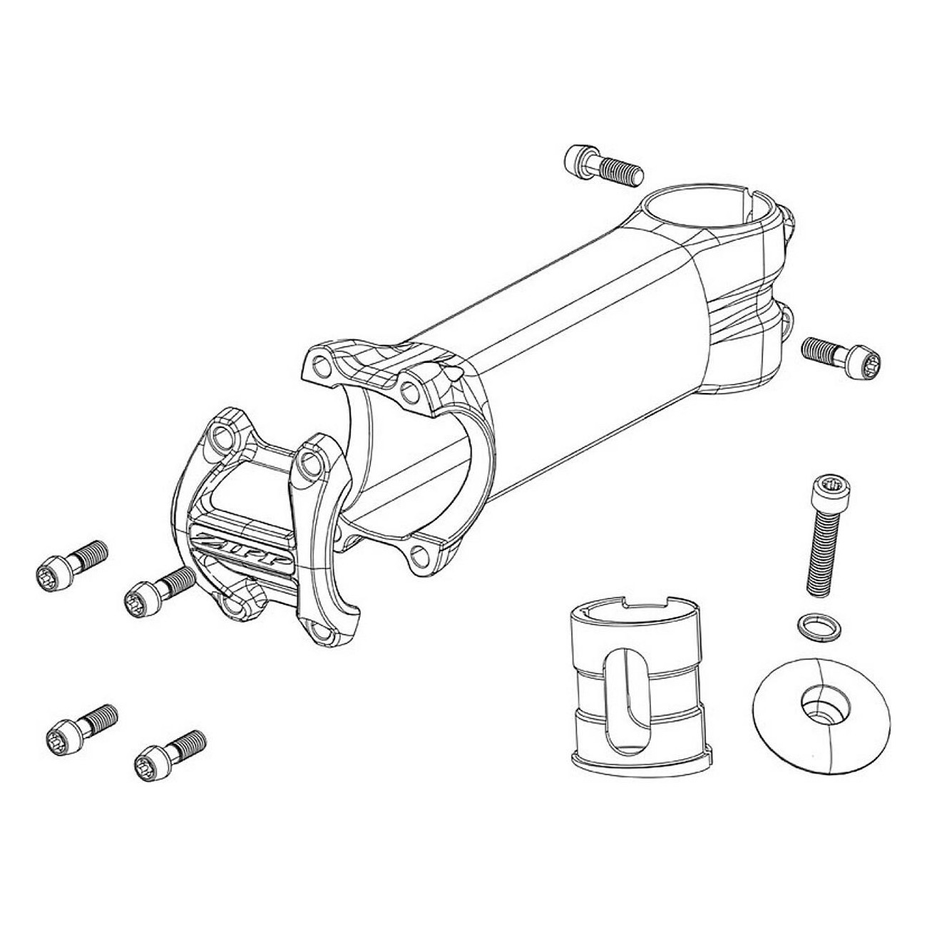 Tapa Superior de Serie de Dirección de Aluminio con Tornillo T25 para Bicicleta - 2