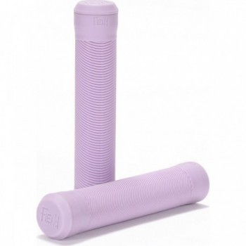 Fiend Purple Flangeless Grips in Krayton Rubber with Angled Ribs - 1