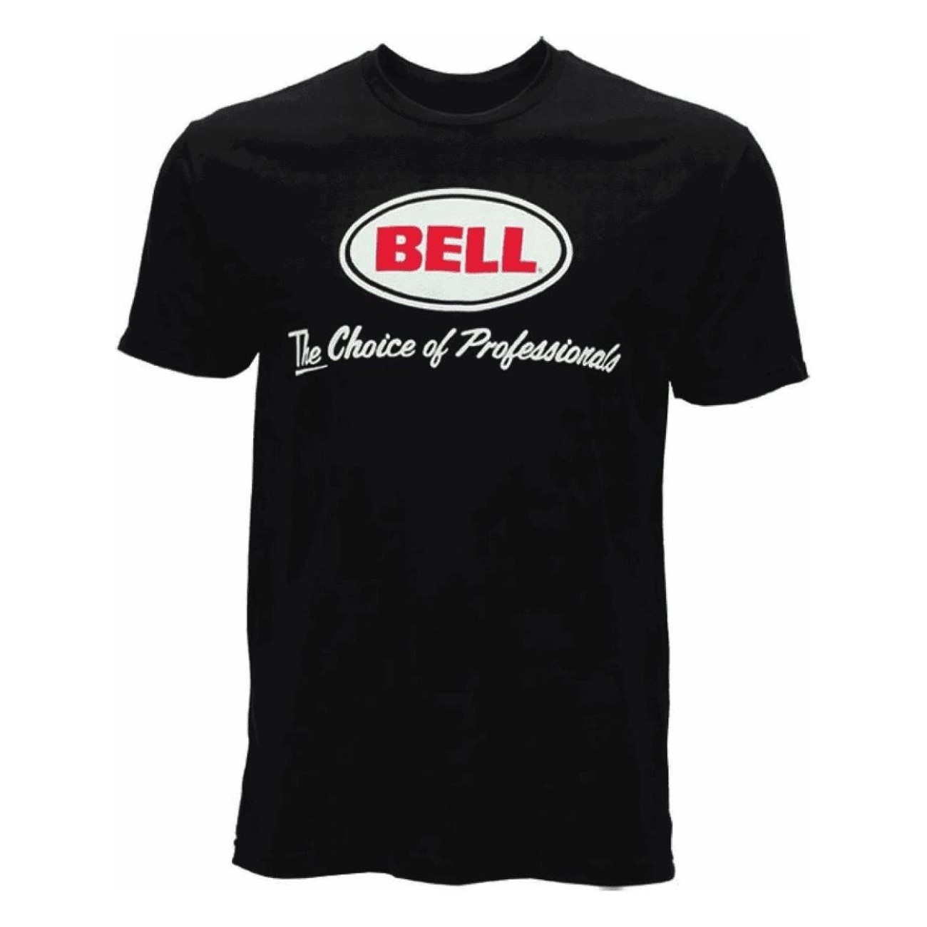 Black Cotton T-shirt BELL with Logo - Size L, Essential Clothing for All Seasons - 1