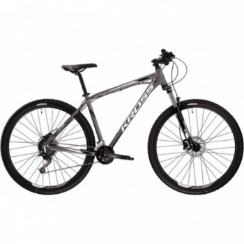 Bicicleta de Montaña KROSS Hexagon 7.0 Hombre 29' Gris/Blanco/Negro XL - 1