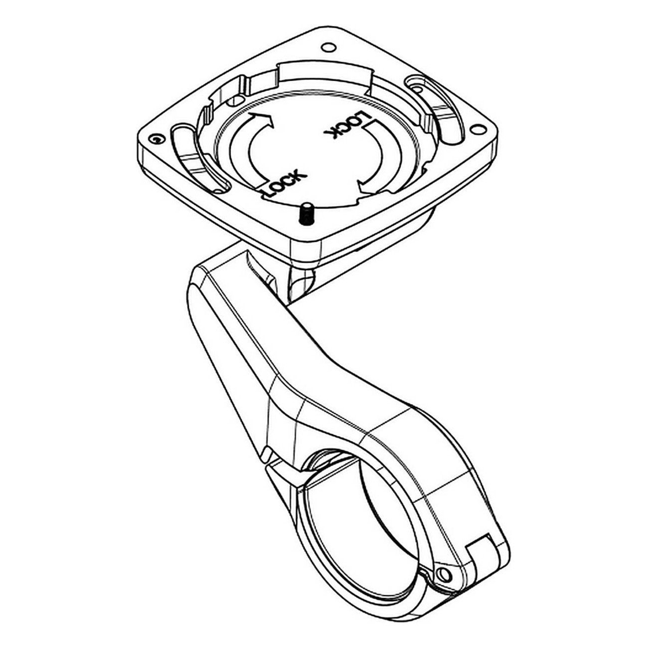 Supporto Intuvia 100 - 254 mm pour Affichage - Pièce de Rechange avec Accessoires - 1