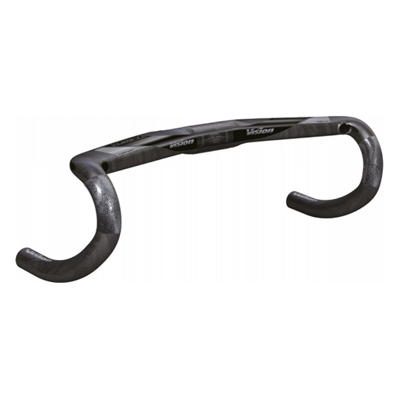 Piega Manubrio Trimax Carbon Aero 40cm, Compatibile Di2, per Bici da Strada, Colore Nero - 1 - Manubri - 4710243885963