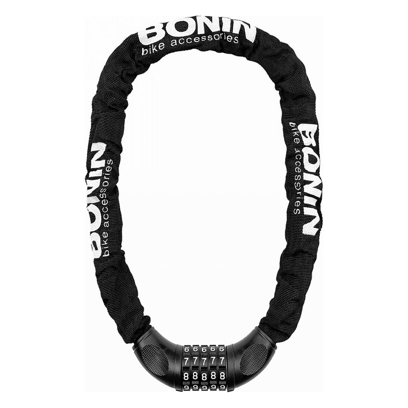 Cadenas Bonin avec combinaison programmable 6x900 mm, noir tissu - 1