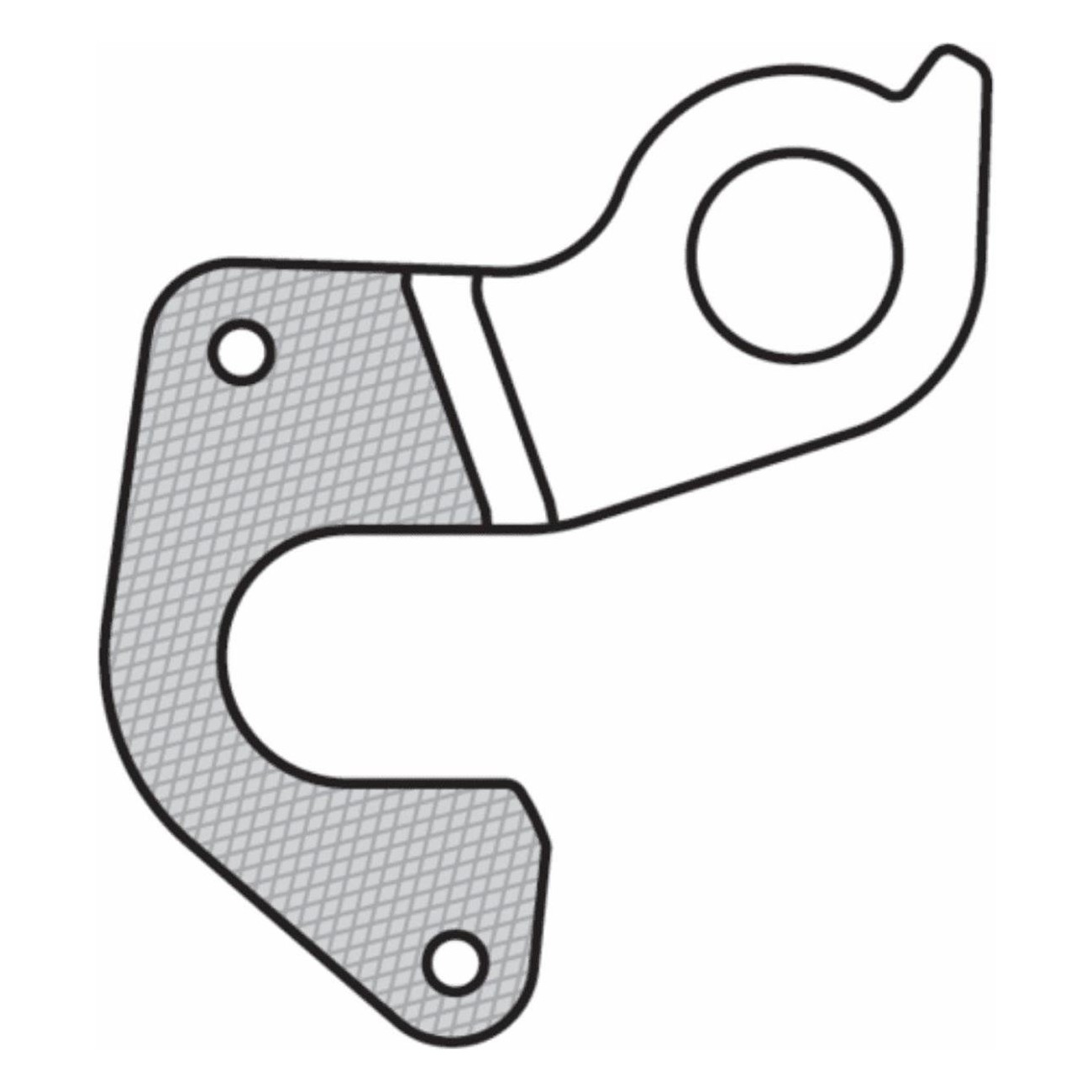 GH-192 Aluminum Derailleur Hanger - Durable and Lightweight for Bicycle - 1