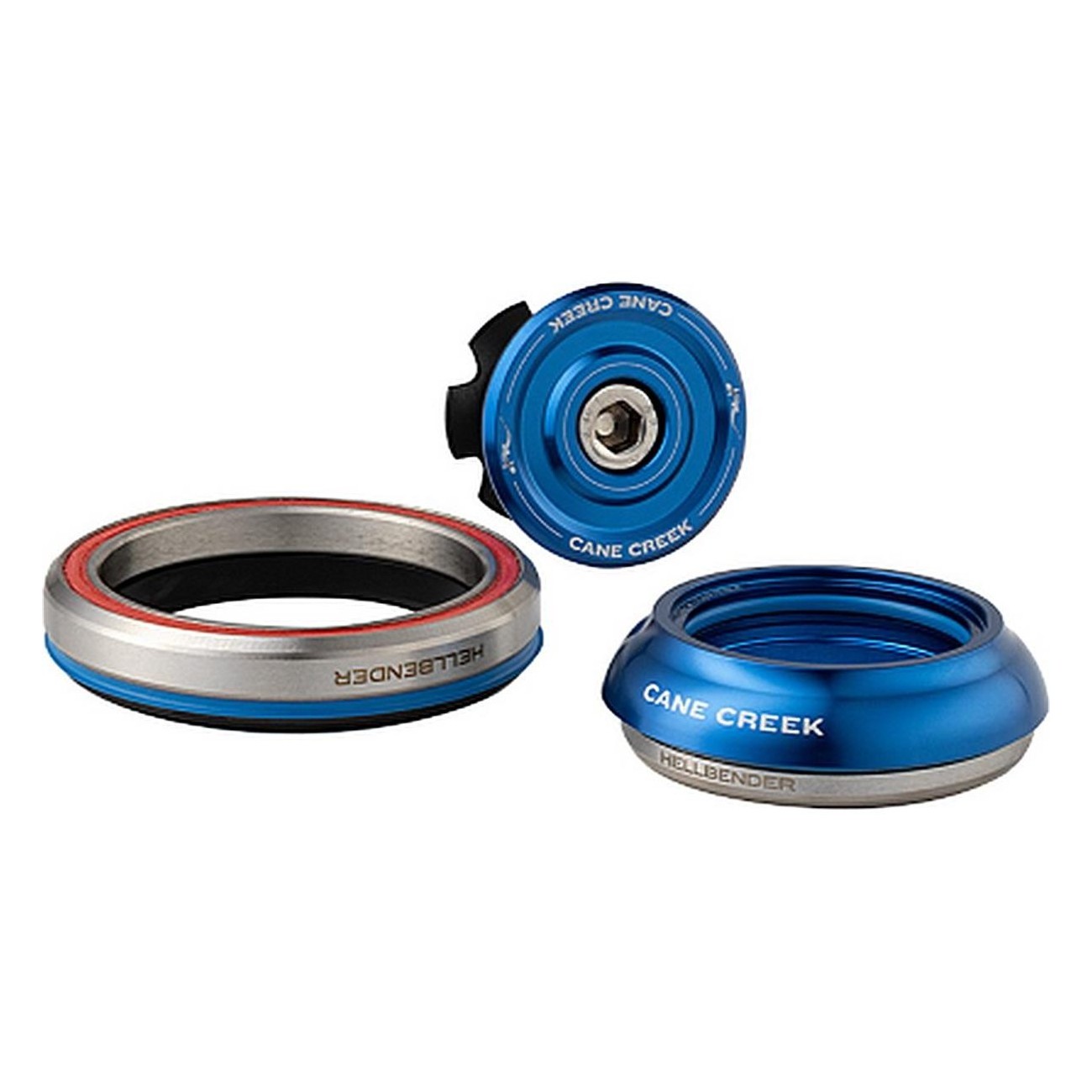 Hellbender 70 Tapered Integrated Headset IS42/28.6 IS52/40 Blue - Stainless Steel Bearings - 1