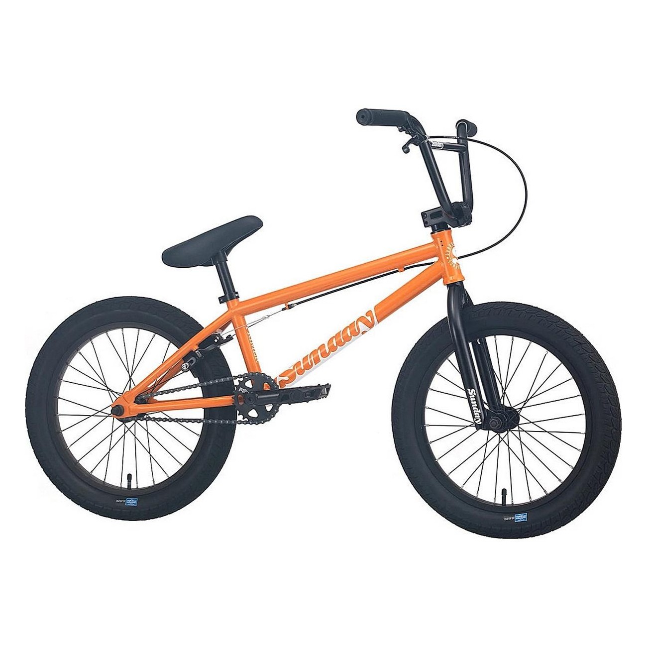 Bicicletta BMX Sunday Primer 18' Arancione Soda Lucido - Prestazioni Eccellenti per Giovani Rider - 1 - Bmx - 0630950928828