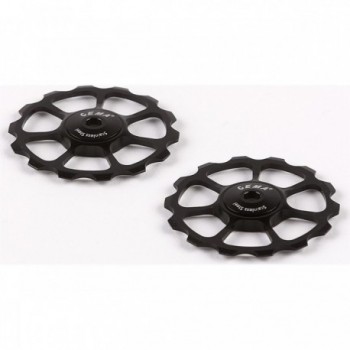 Sram XX1/XO1 Stainless Steel Pulleys - Compatible with Shimano & SRAM 10/11s, Black - 1