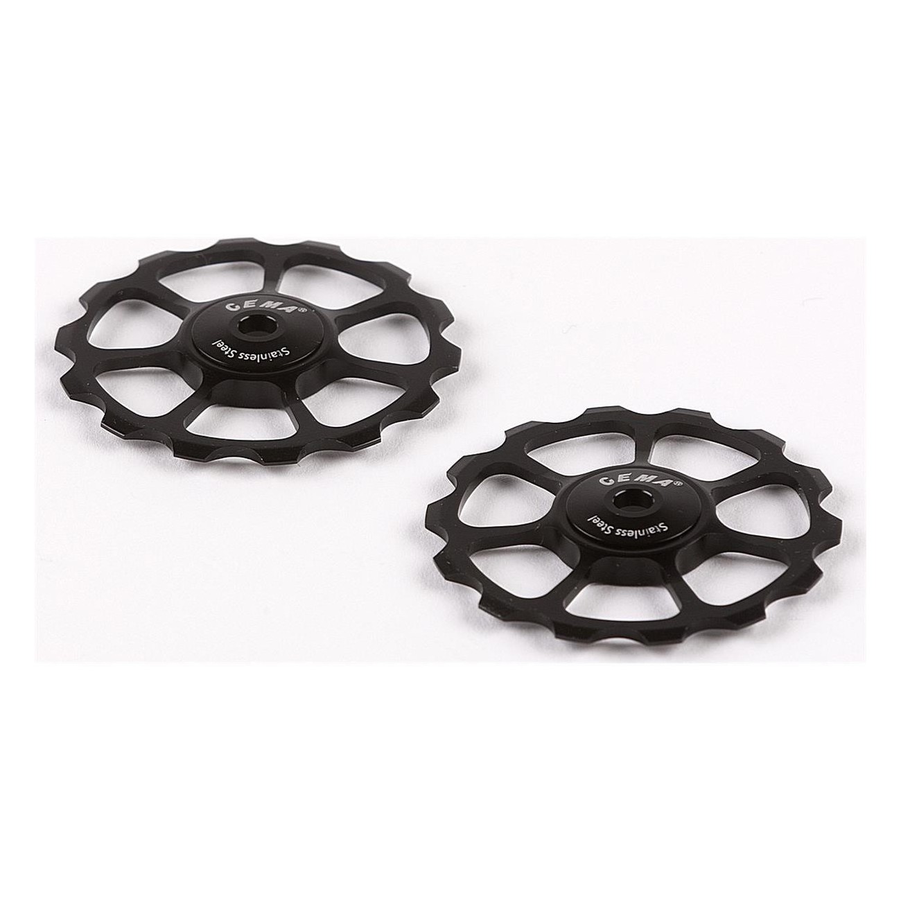 Sram XX1/XO1 Stainless Steel Pulleys - Compatible with Shimano & SRAM 10/11s, Black - 1