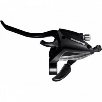 Doppio Comando Sinistro Nero SHI MANO ST-EF 3V, 4 Dita, per Bicicletta - 1 - Comandi - 4524667415008