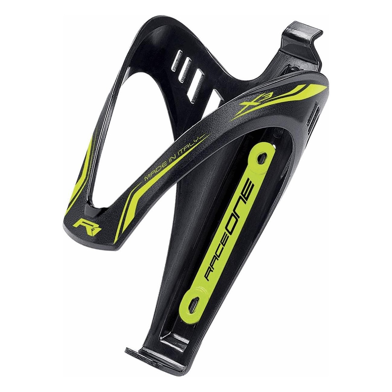 X3 Bottle Holder in Black/Matte Yellow Polycarbonate 30g - RaceOne - 1